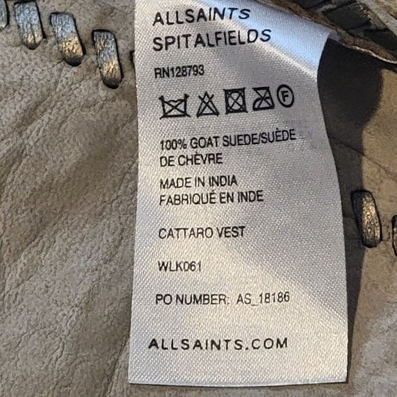 AllSaints Spitalfields Cattaro Vest - Picture 7 of 7